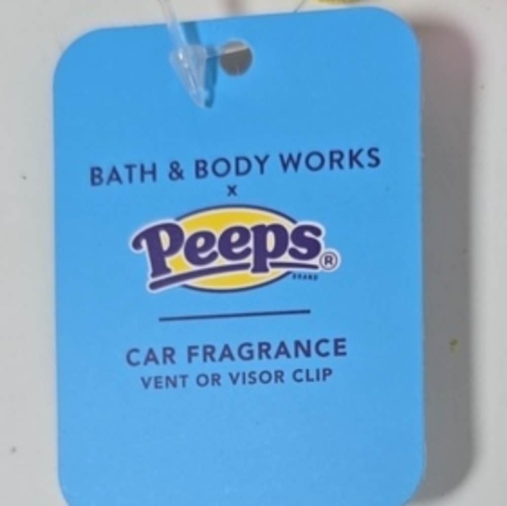 Bath & Body Works Peeps Bunny Car Vent Visor Clip Fragrance Holder NWT - Picture 4 of 4
